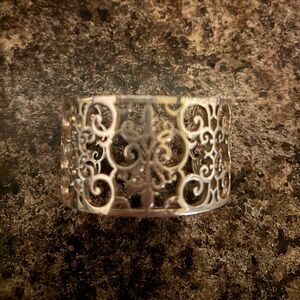 Tiffany 925 Silver “Enchant” Cuff Filigree Bracelet. READ